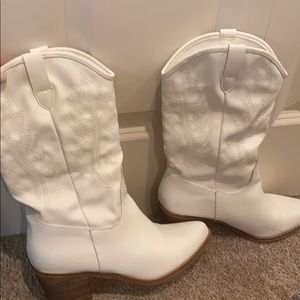 White cowgirl boots